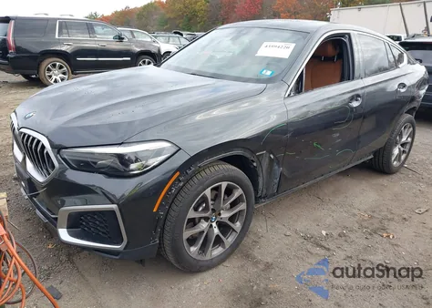 2022 BMW X6 xDrive40I z USA, uszkodzony, nr VIN 5UXCY6C08N9J42392